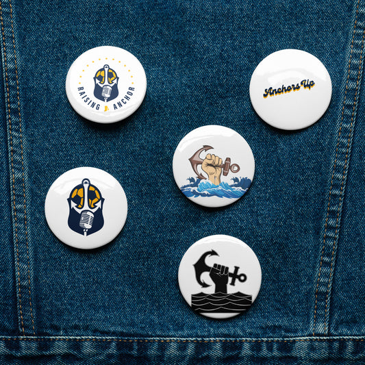 Set of pin buttons